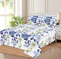 Blue Botanical Floral Comforter Set